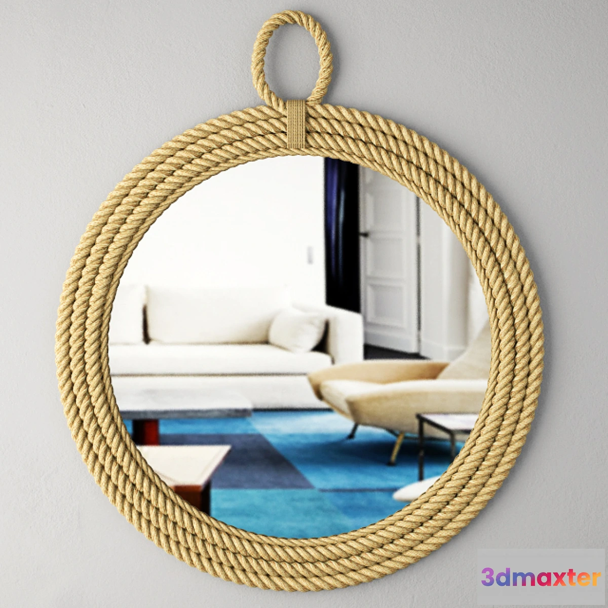 1288458 - Aspen Oval Mirror _ Jeffan 3D Max