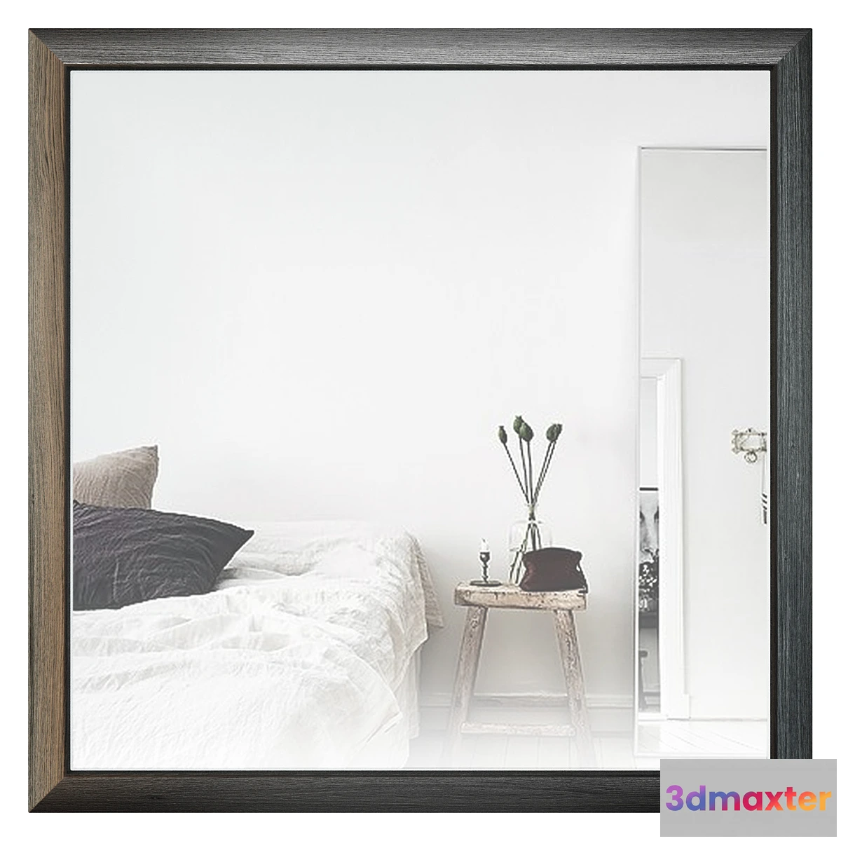 1294510 - Newport Square Mirror COFT123x123-NPRT-MR 3D Max
