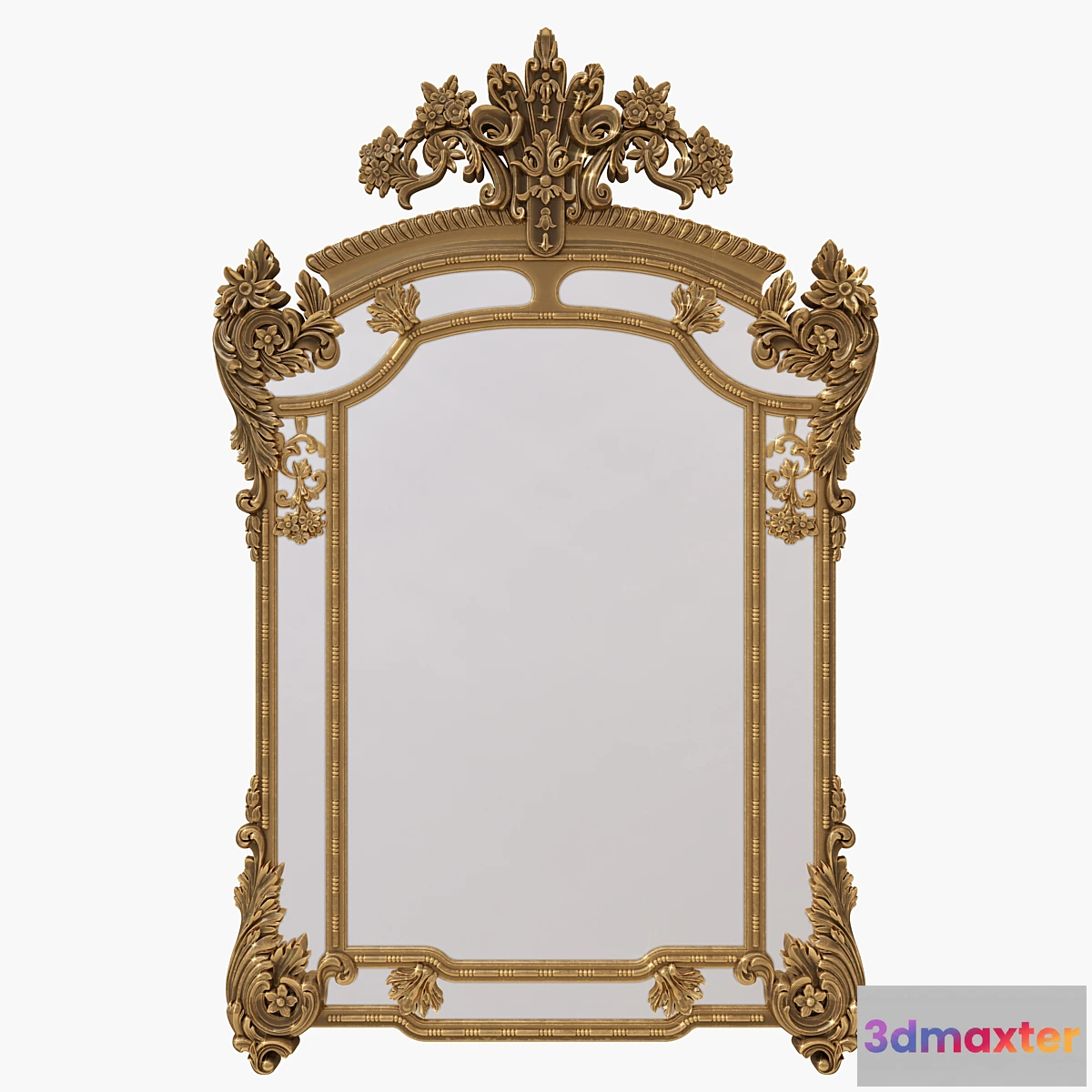 1296548 - Gold rococo mirror 3D Max