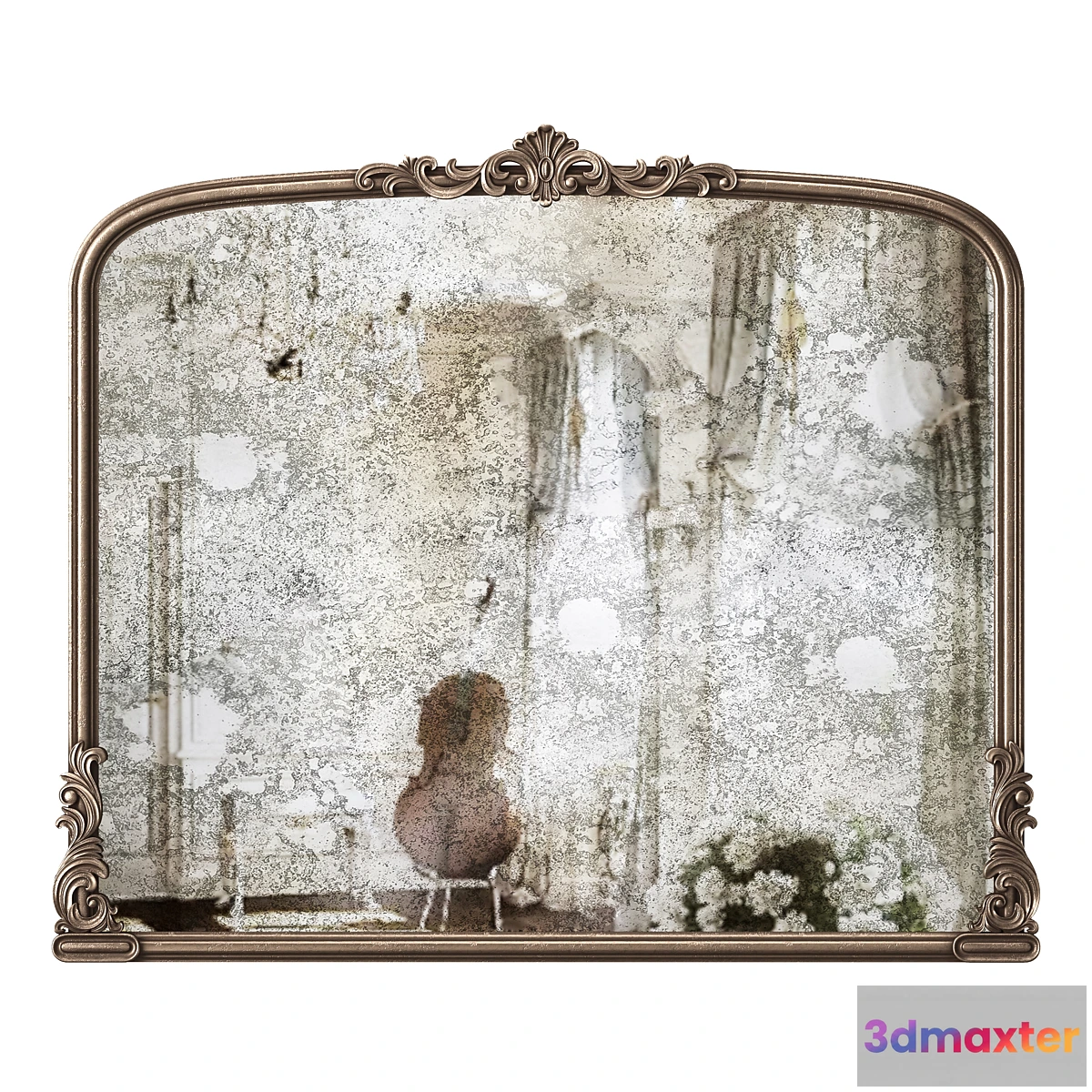 1306310 - Westwing Collection Espejo de pared barroco Fabricio 3D Max