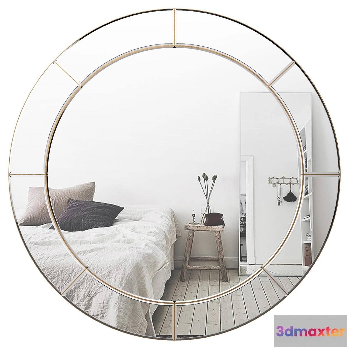 1315417 - Large Round Wall Mirror BRYS3835 3D Max