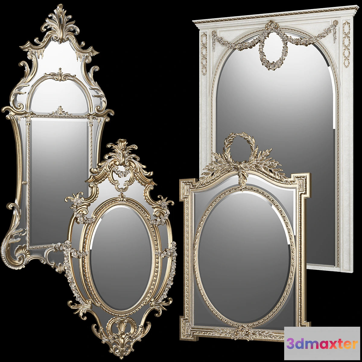 1324101 - classical mirrors 3D Max