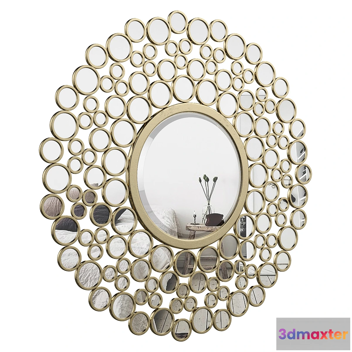 1325297 - Kentwood Round Wall Mirror VKGL1574 3D Max