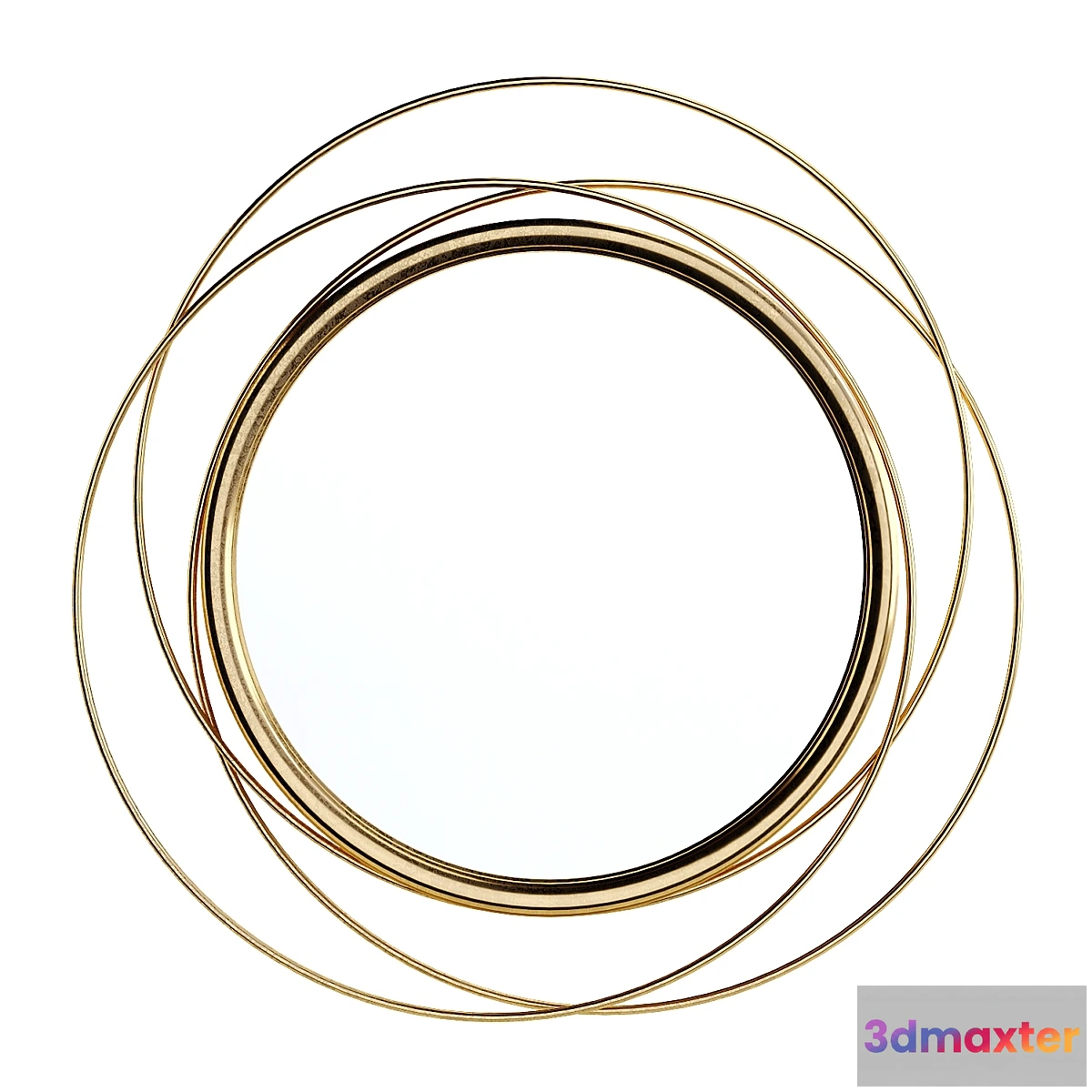 1325412 - Mirror Ansley Glam Distressed Accent Mirror by Mercury Row 3D Max