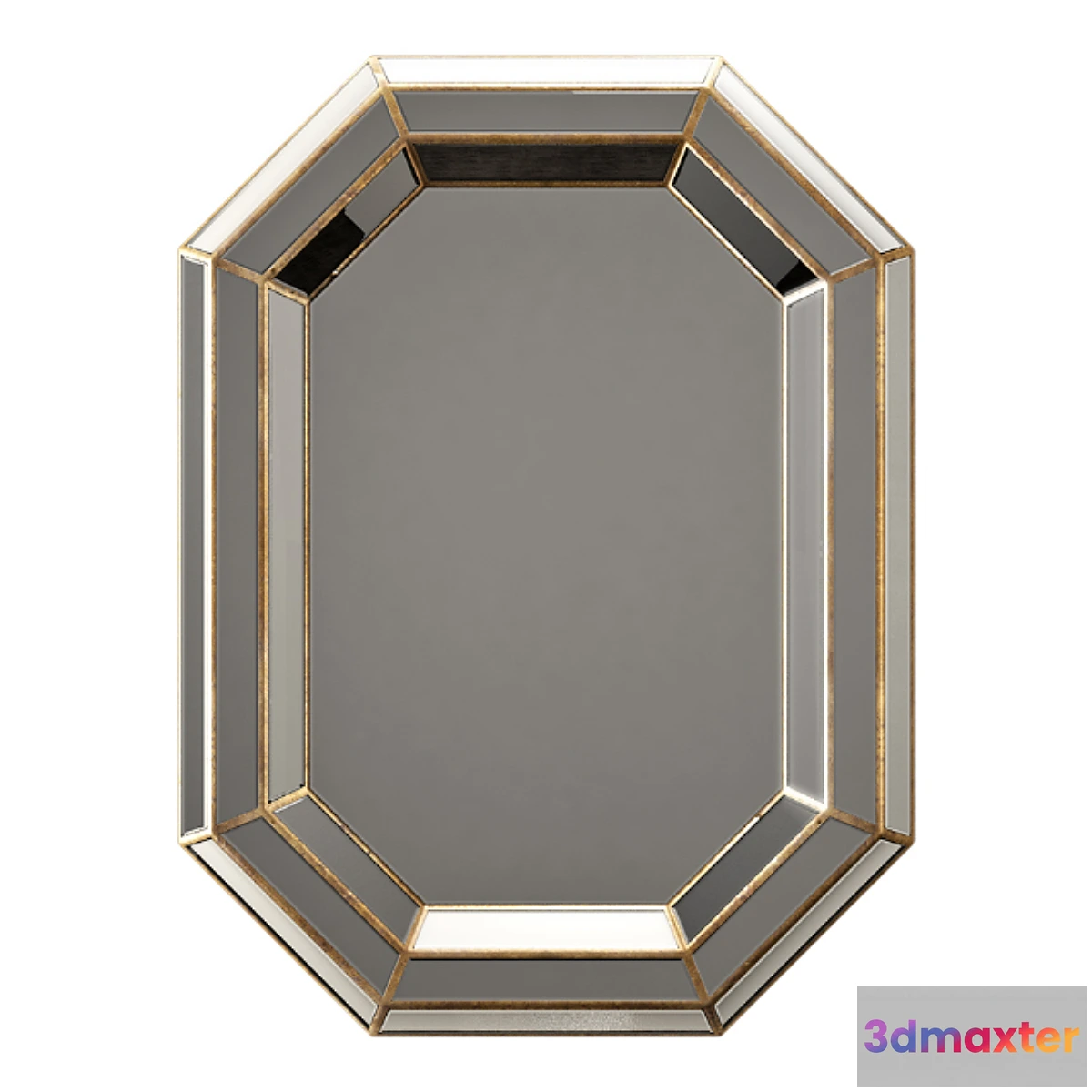 1333507 - Surya gordon champagne wall mirror 3D Max