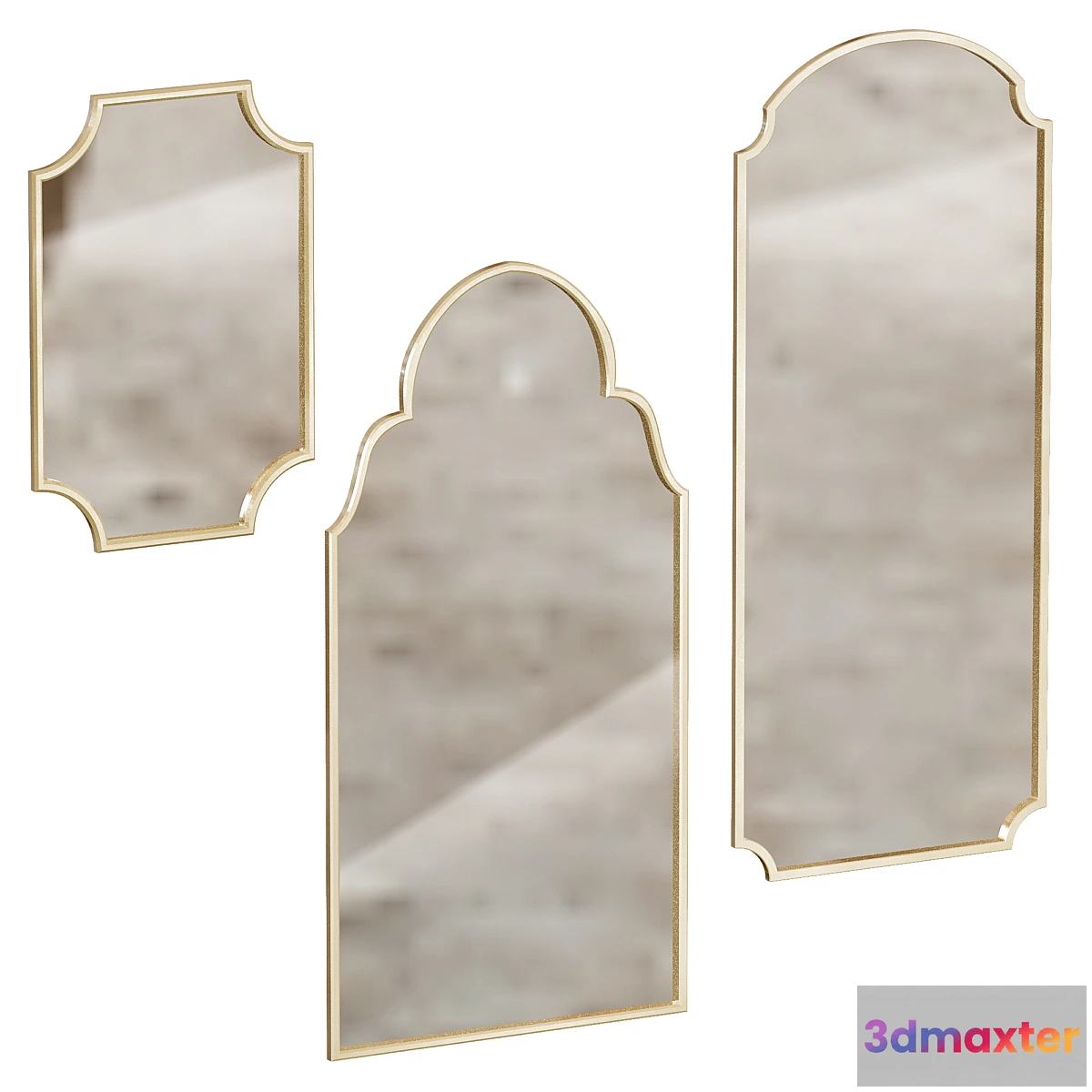 1334741 - mirror set cazarina 3D Max