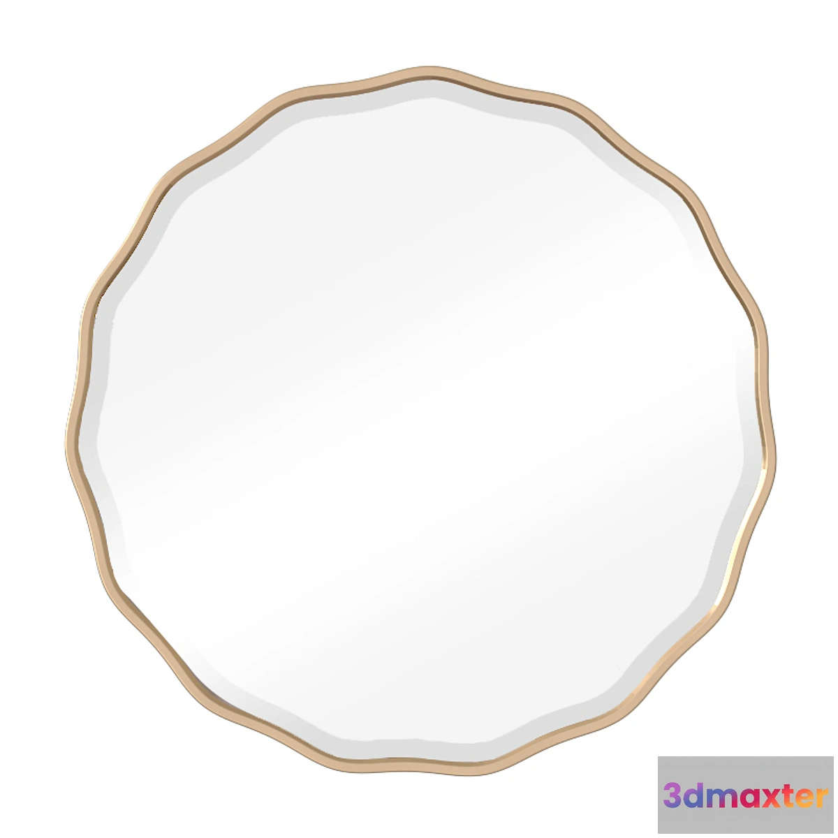 1335667 - Uttermost Aneta Round Mirror 3D Max