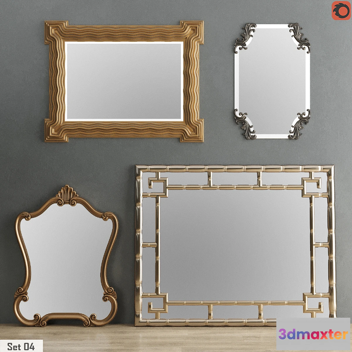 1337151 - Mirror Collection Set 04 3D Max