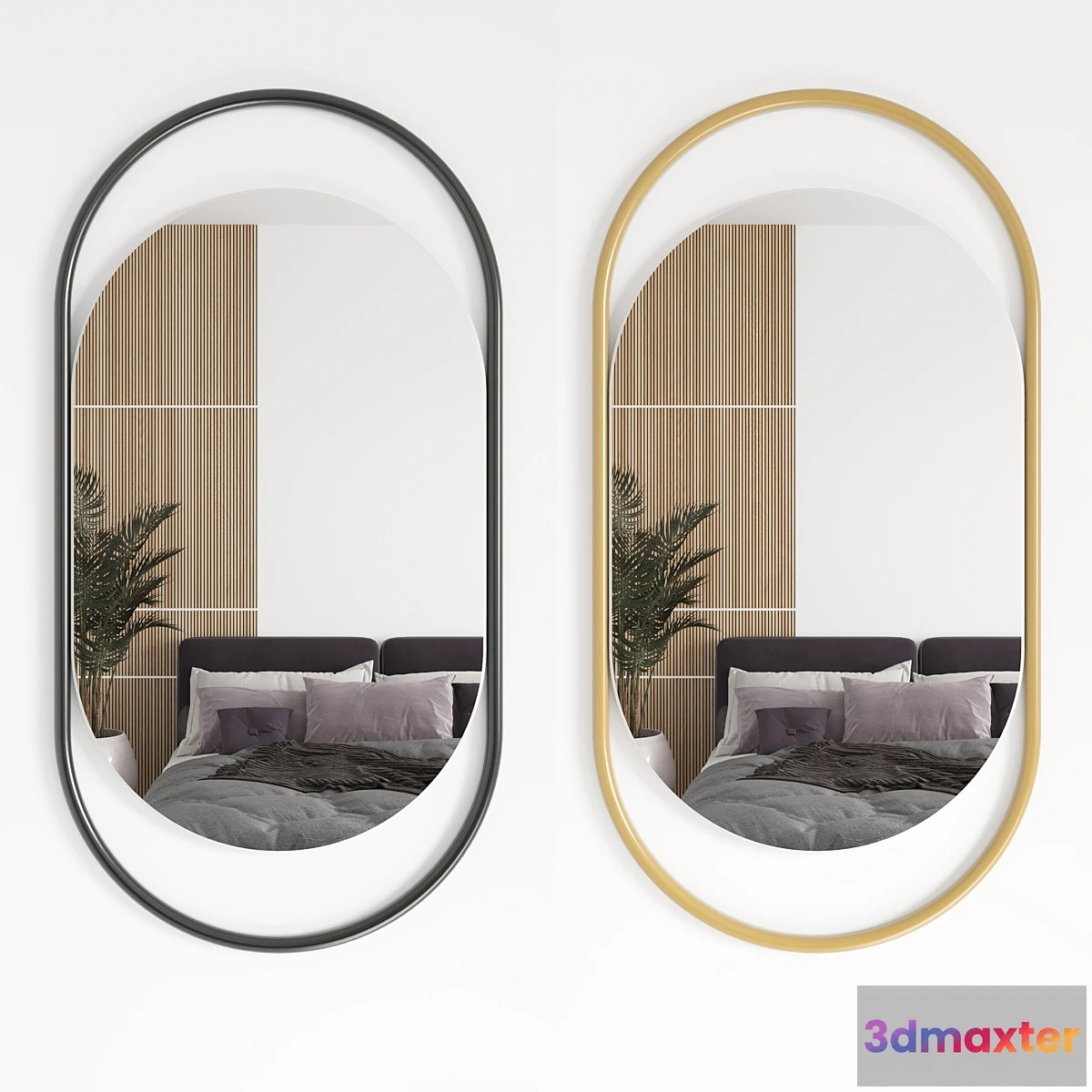 1342484 - Mirror Oval - No.2 3D Max