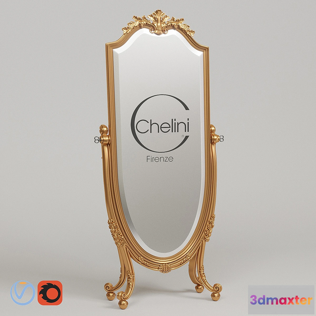 1394480 - Mirror floor Chelini art. 1108 3D Max