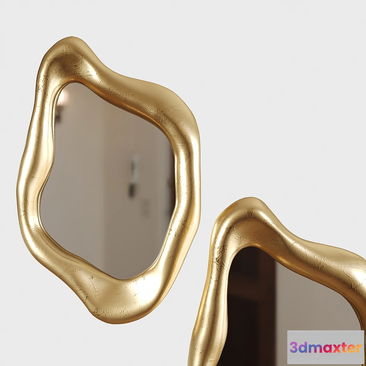 1396124 - Mirror Hologram Gold Kare 3D Max