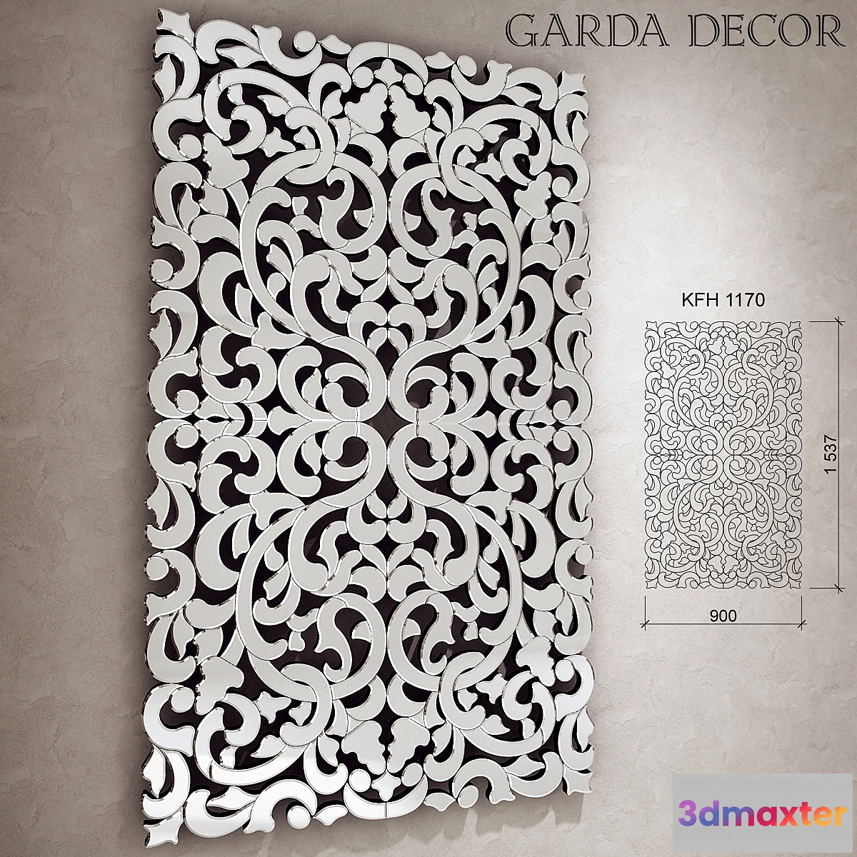 1397304 - Garda Decor Mirror KFH 1170 3D Max