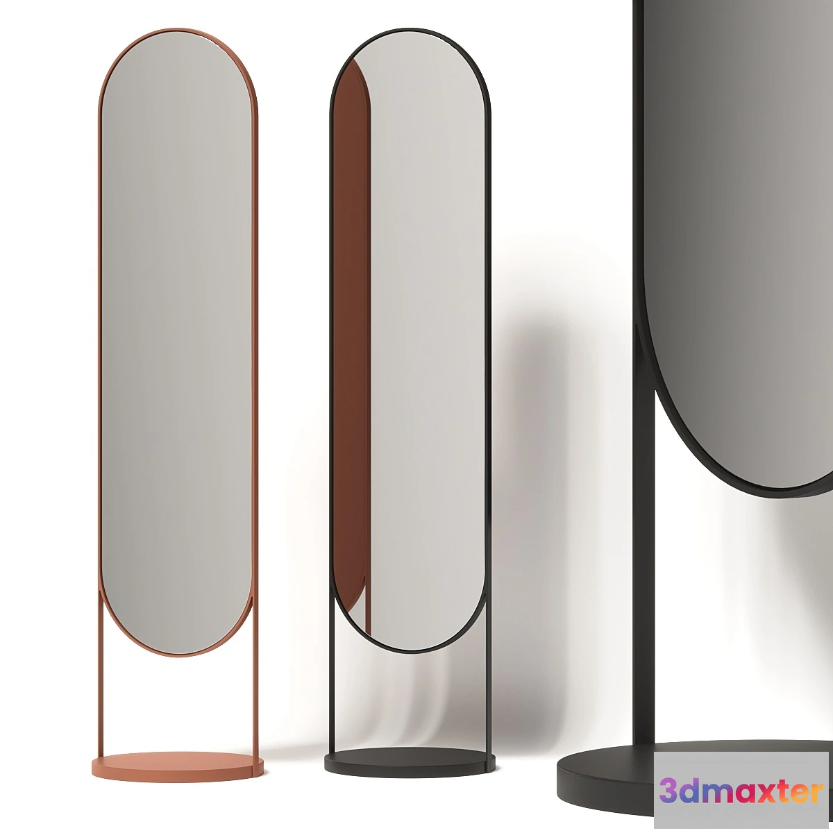1407000 - Ligne Roset Nimbe Floor Mirror 3D Max