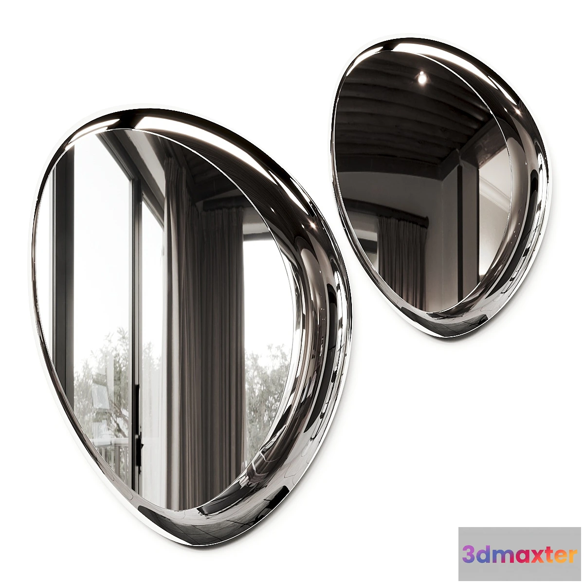 1410250 - Cattelan Italia Ascot Magnum Mirror 3D Max