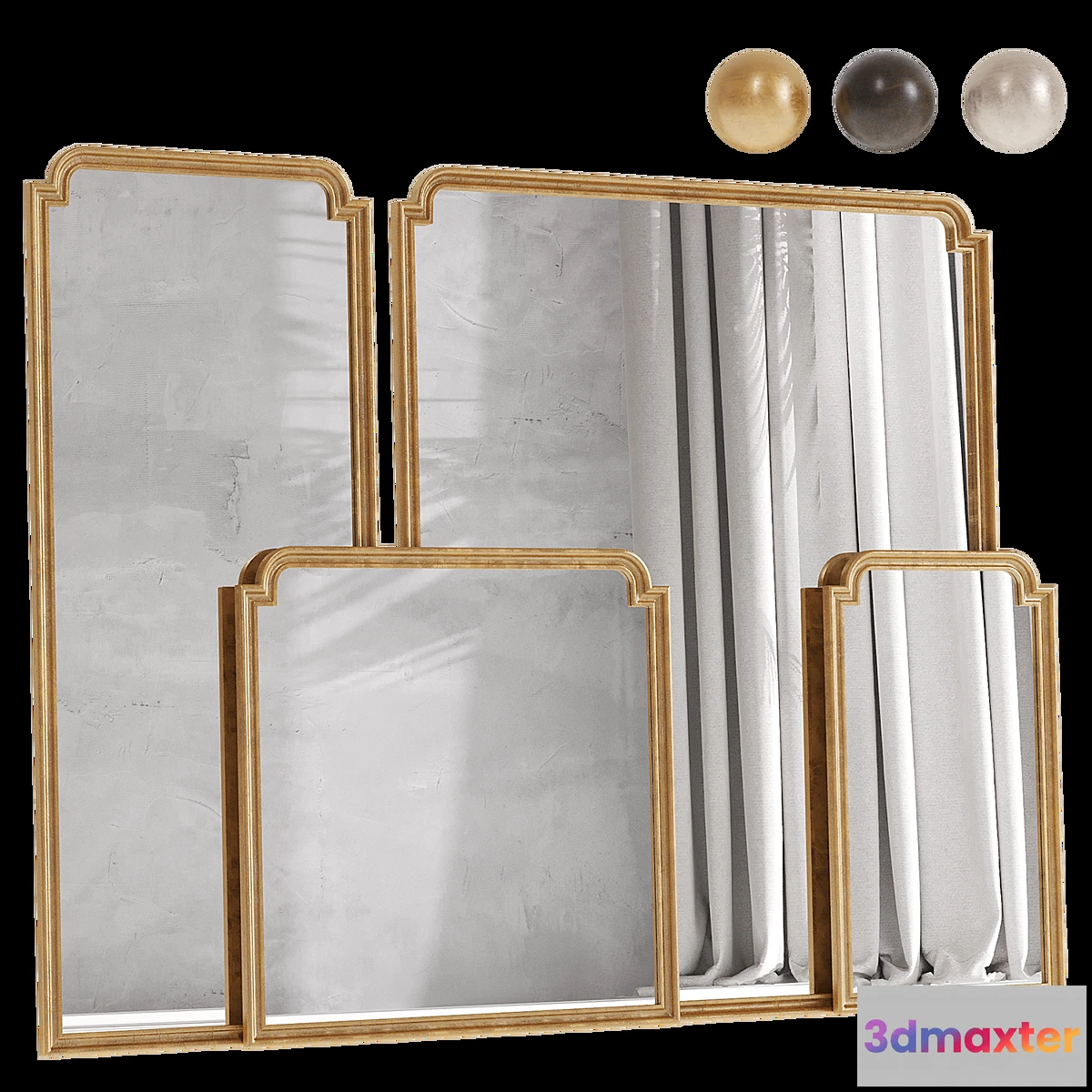 1417892 - Aperture Mirror Set 3D Max