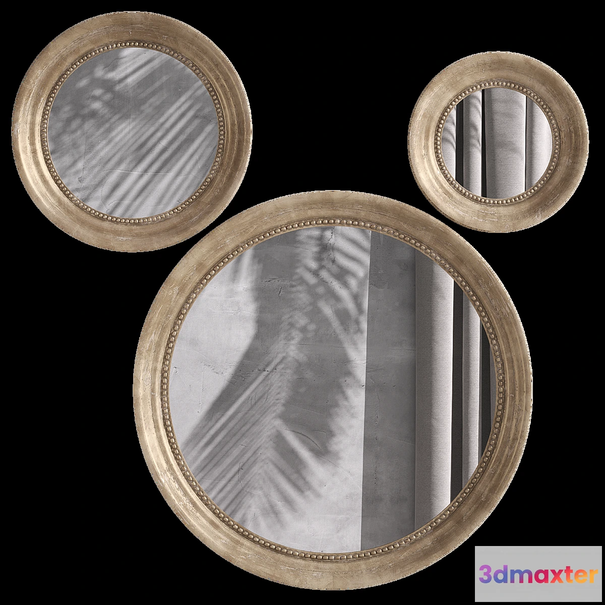 1421500 - Set of mirrors Afsan_3 La Redoute 3D Max