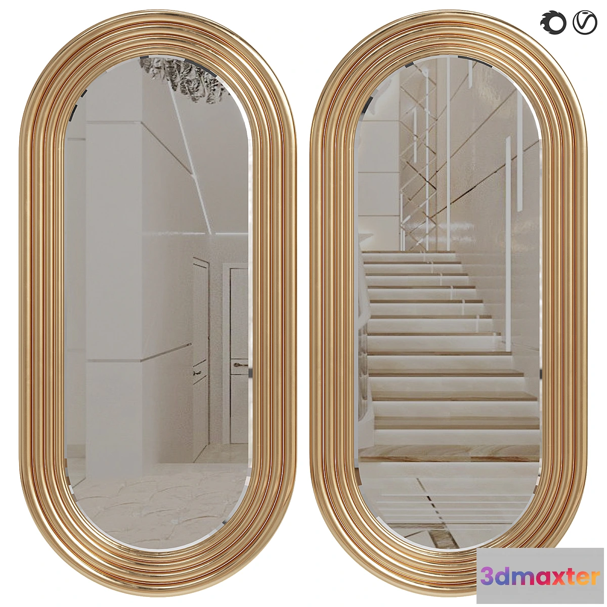 1429310 - Newton Mirror Boca Do Lobo 3D Max