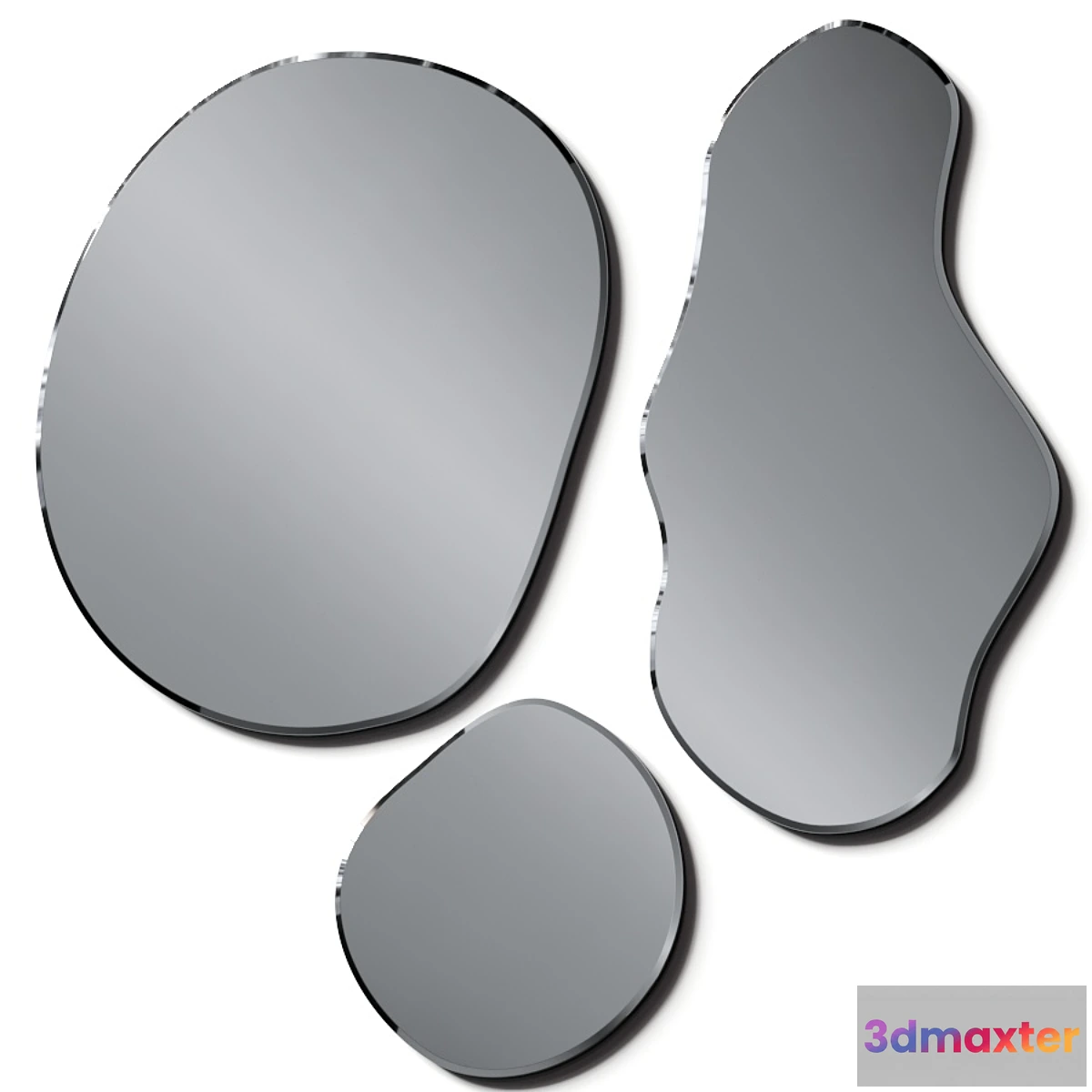 1429912 - Ferm Living Pond Wall Mirrors 3D Max