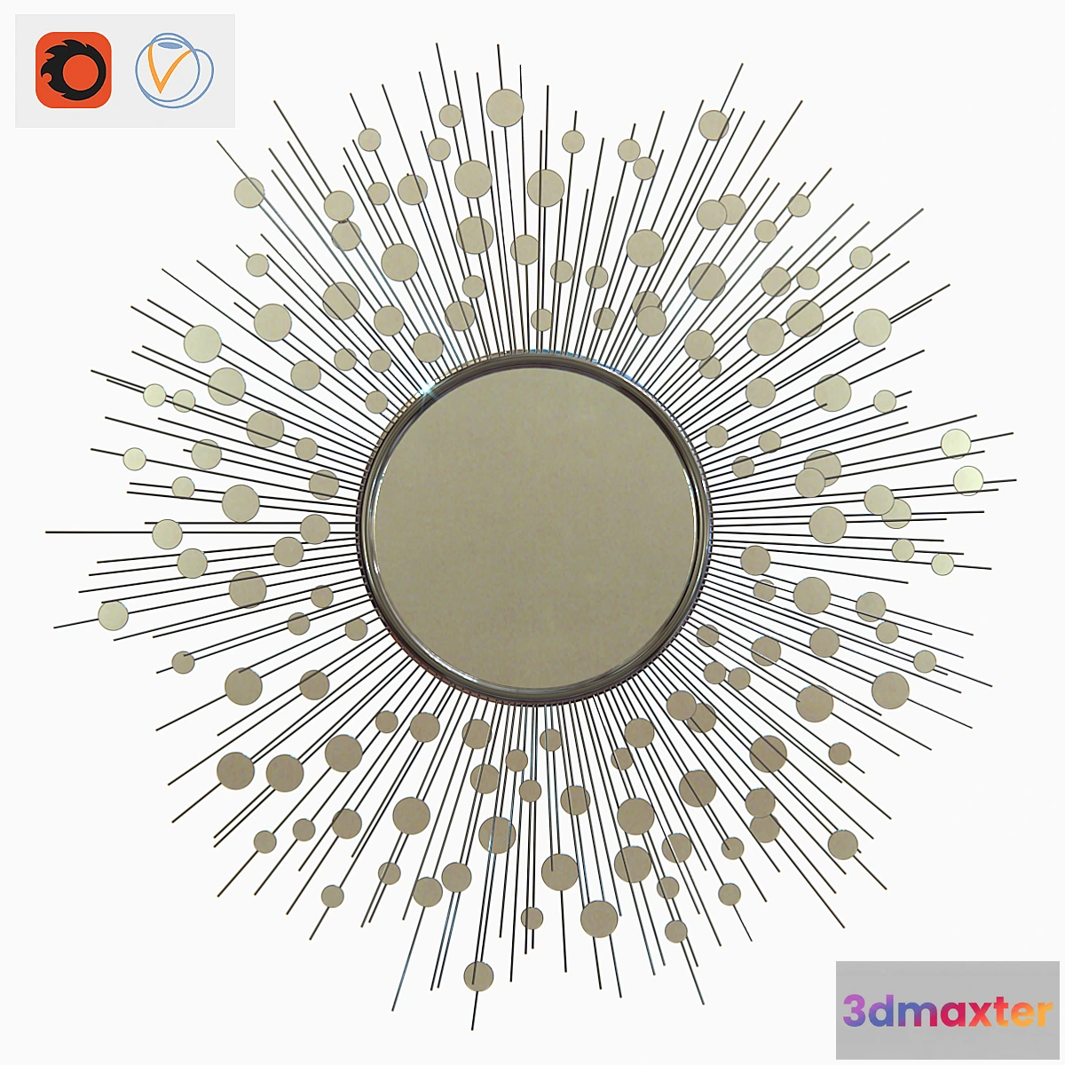 1433436 - Baker furniture CONSTELLATION MIRROR 3D Max