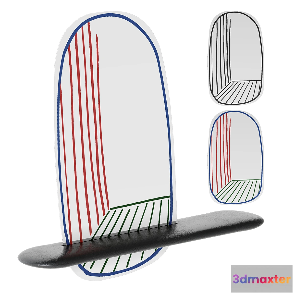 1437012 - Bonaldo new perspective mirror 3D Max