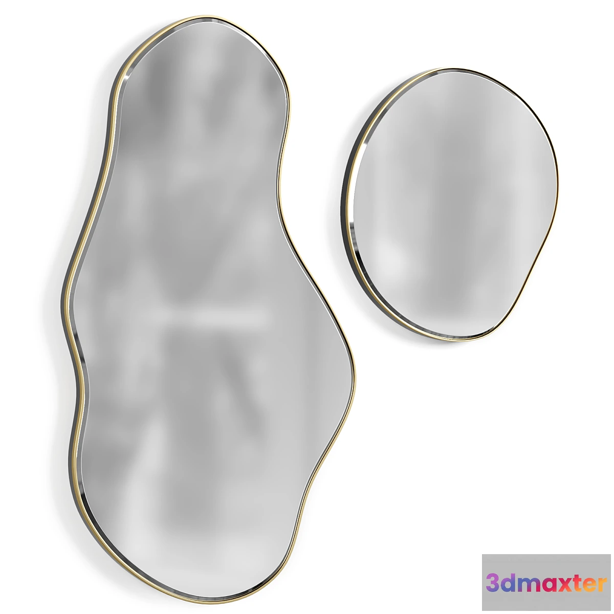 1453162 - Pond Large Mirror OPEN BOX 3D Max