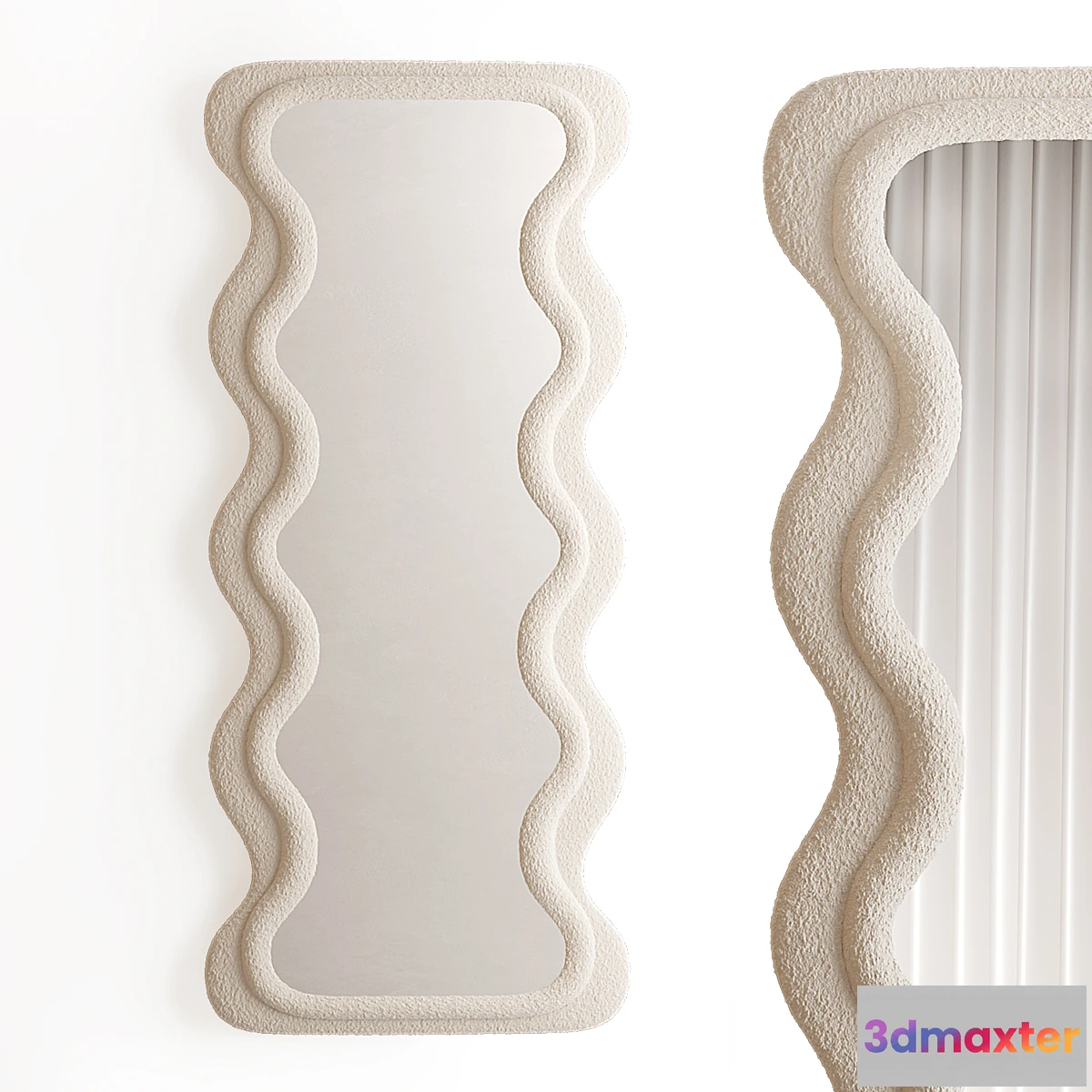 1462654 - Wavy Milk mirror 3D Max