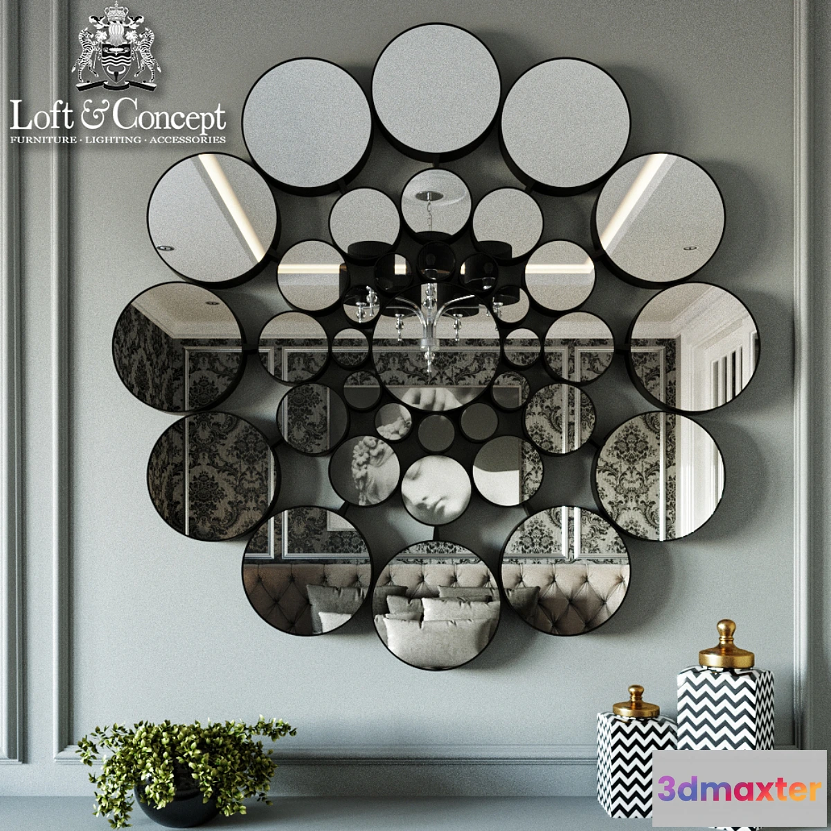 1467644 - Mirror circles perfectionism 3D Max