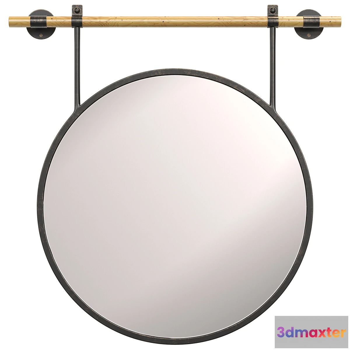 1468360 - Pottery Barn_Cooper Circle Mirror 3D Max