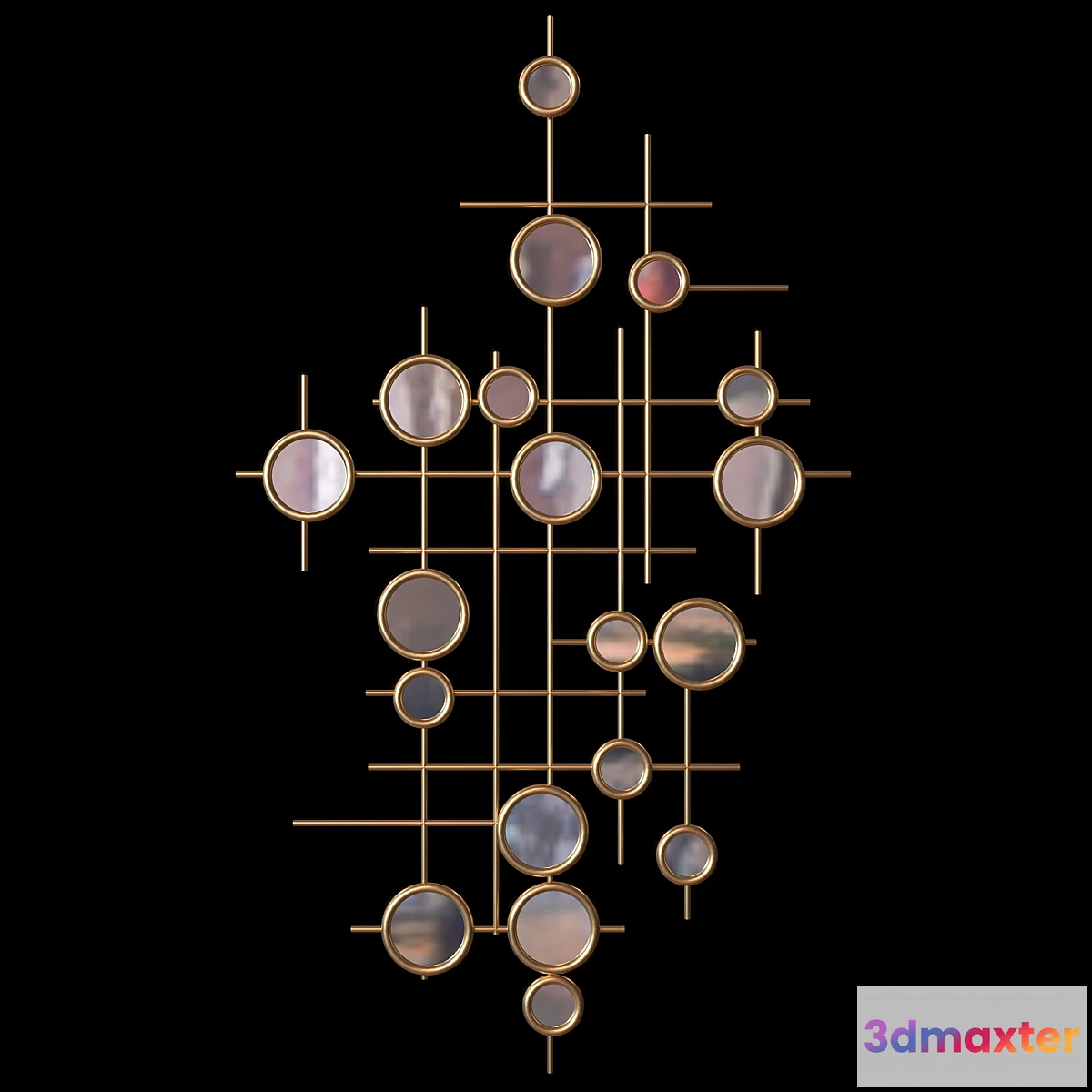 1475328 - Wall art object Mirror Loft Concept 3D Max