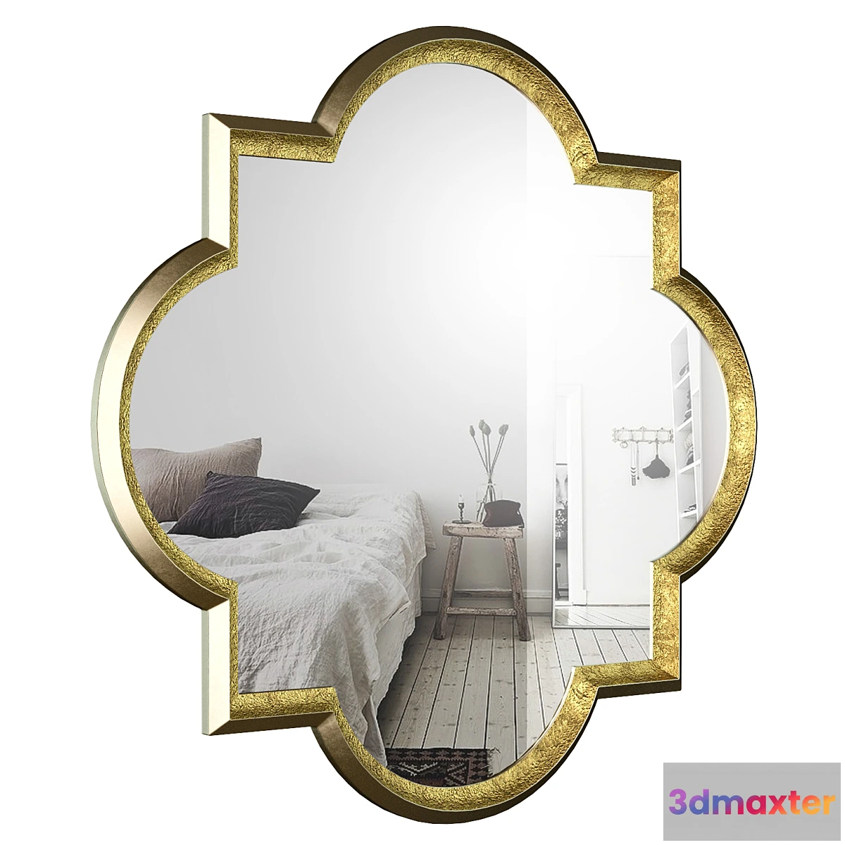 1476972 - Traditional Metal Frame Wall Mirror 3D Max