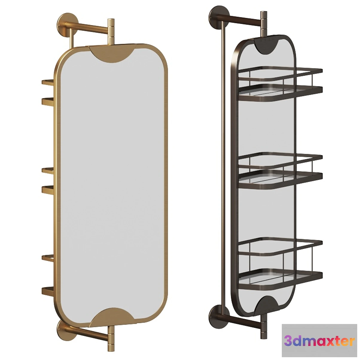 1477066 - Swivel Vanity Mirror by West Elm 3D Max