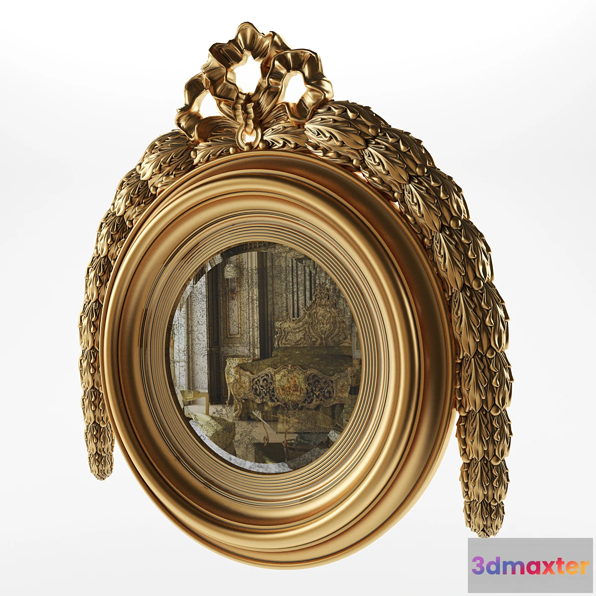 1477926 - round antique mirror 3D Max