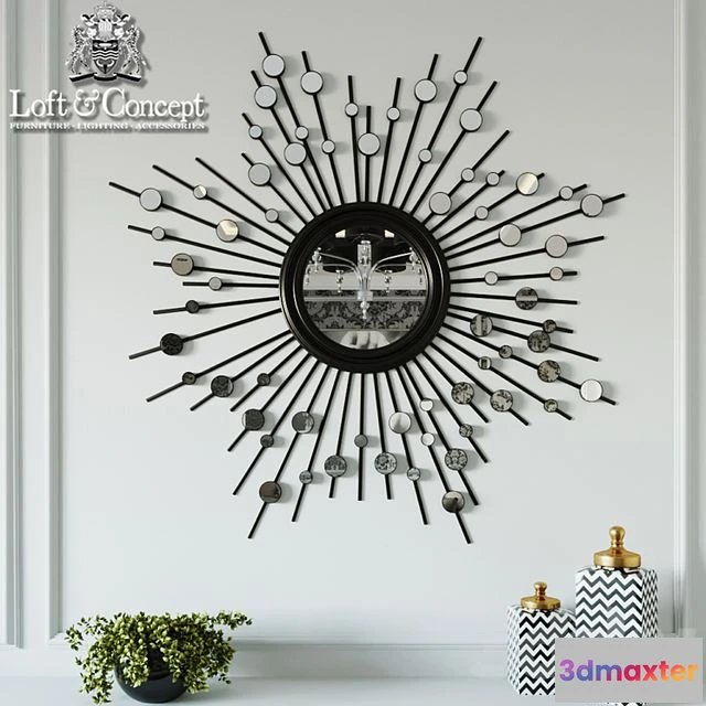 1538338 - Mirror-sun silver sun 3D Max