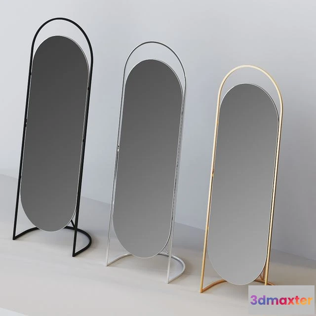 1542761 - Folded Ellipse Standing Mirror 3D Max
