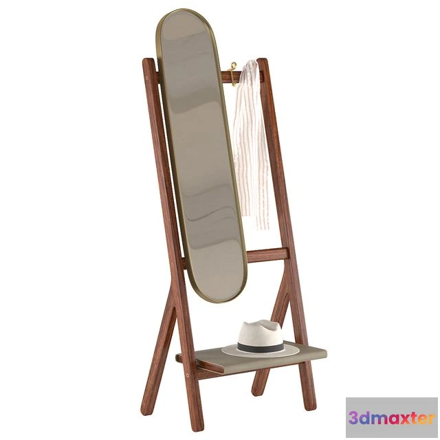 1544739 - Standing Mirror Ren Poltrona Frau 3D Max