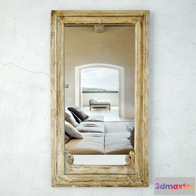 1556055 - Antique Raja Window Mirror 3D Max