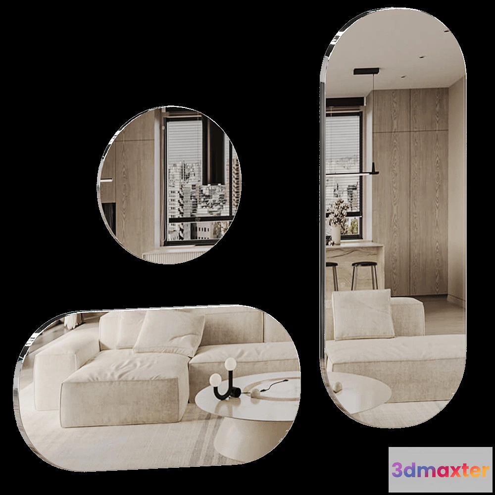 1600184 - COVO - Mirror MOONLIGHT 3D Max