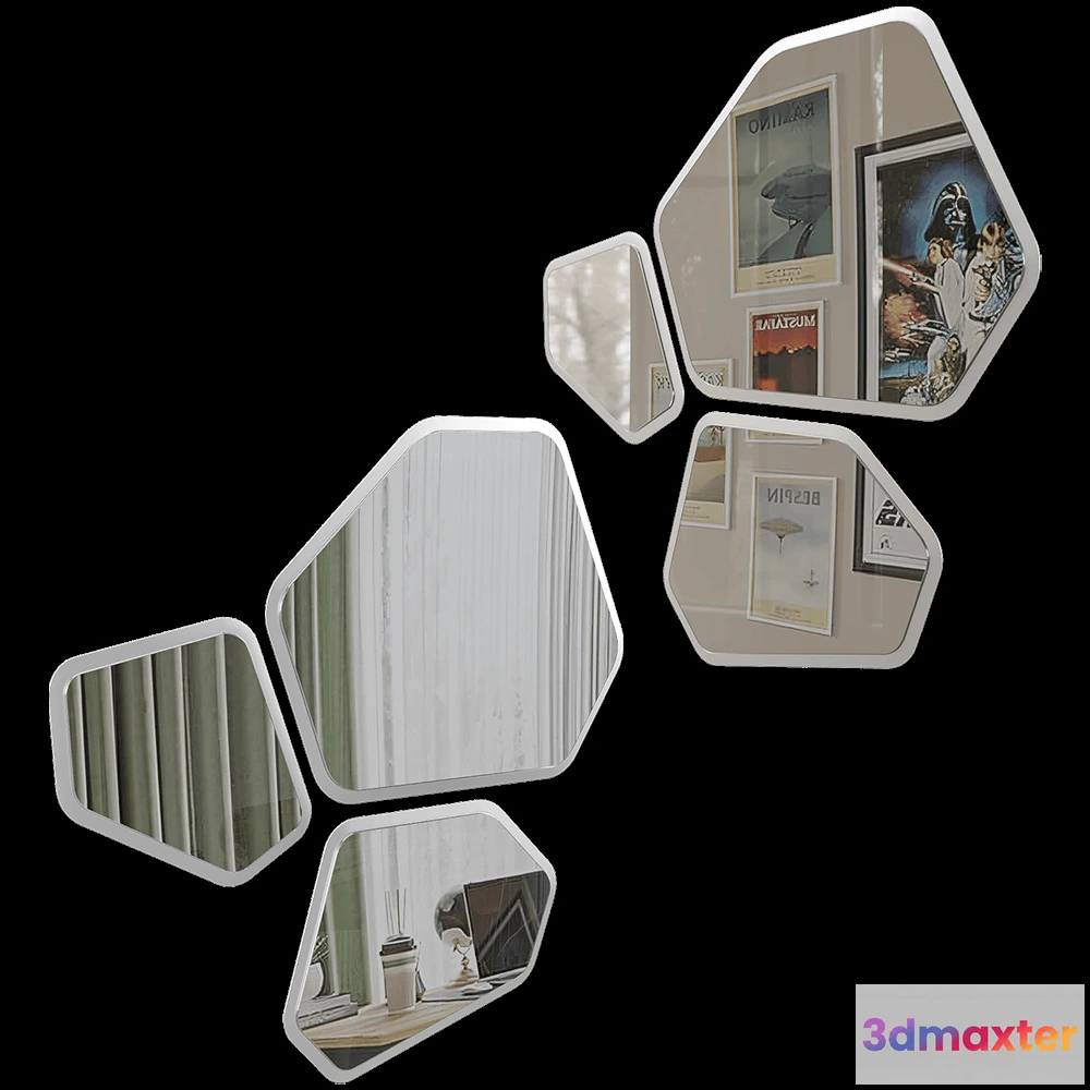 1600196 - Desalto - Mirrors Quartz 3D Max