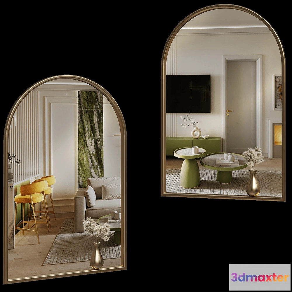 1600236 - GHIDINI1961 - Mirror Portrait with Little Vase 3D Max