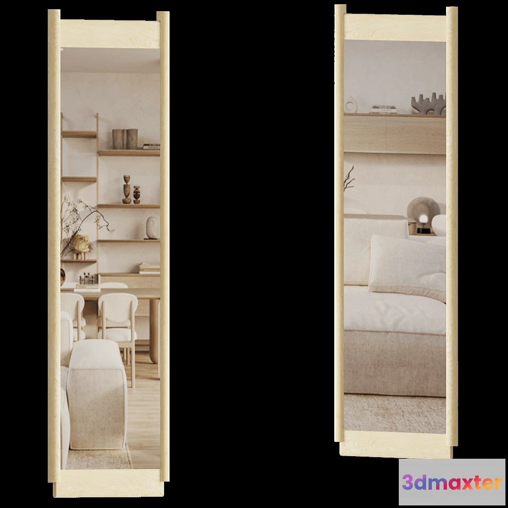 1600432 - Modenature - Mirror Scroll 3D Max