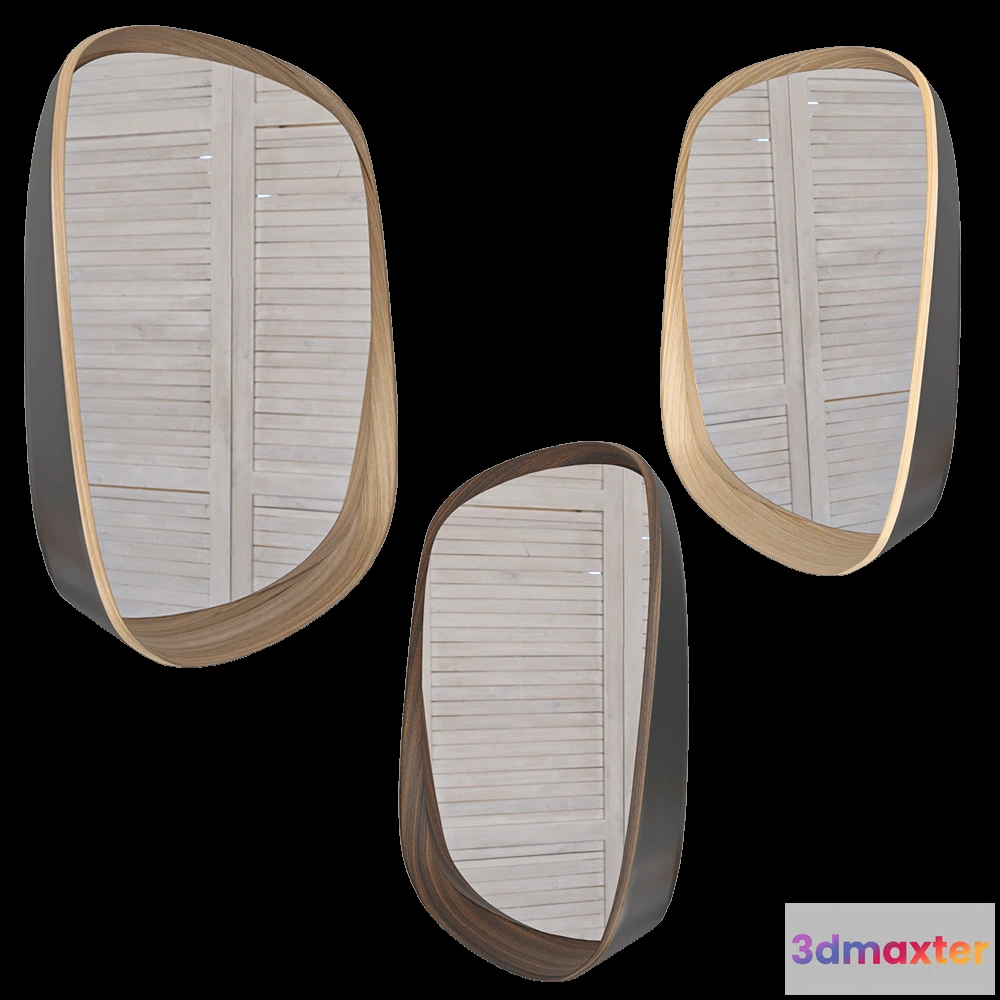 1600456 - Montly - Wall mirror SQUE 3D Max