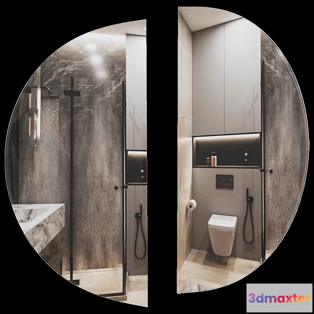 1600490 - Porada - Mirror Spicchio 3D Max