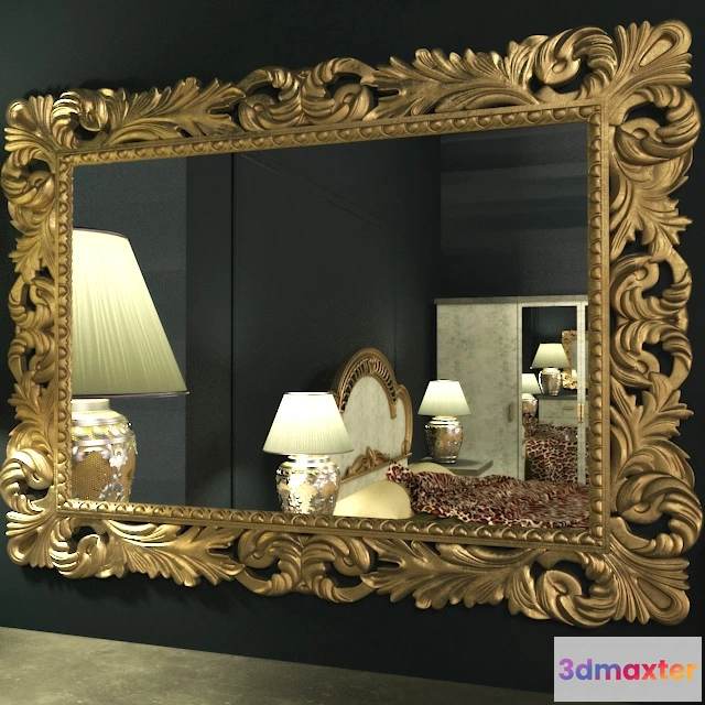 1600560 - decoration - Classic mirror 76 3D Max