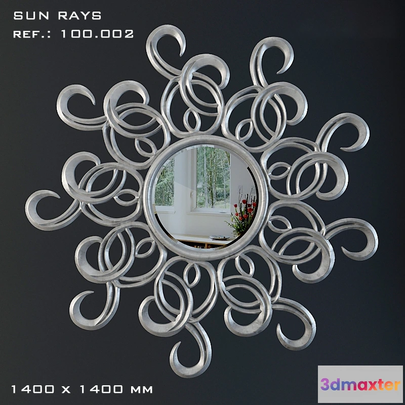 1600574 - decoration - Adonis Pauli mirror 3D Max