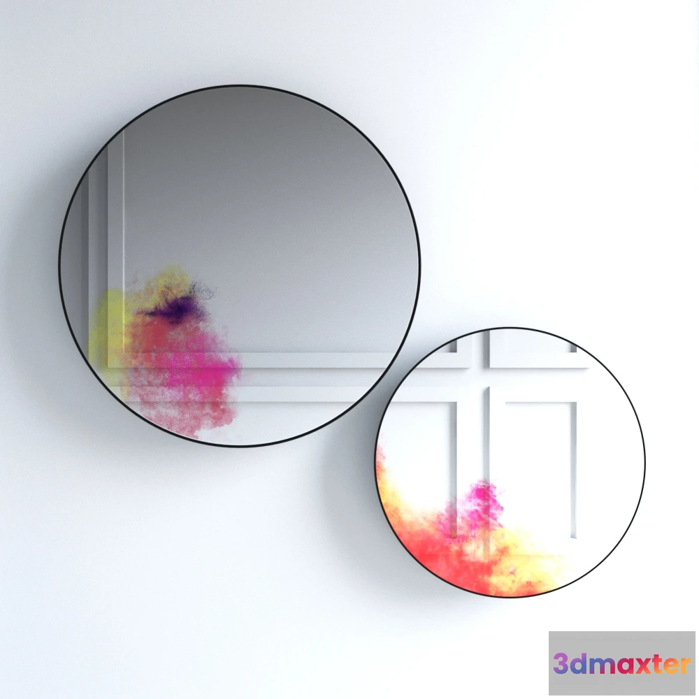 1600634 - decoration - Set of mirrors Francis 3D Max
