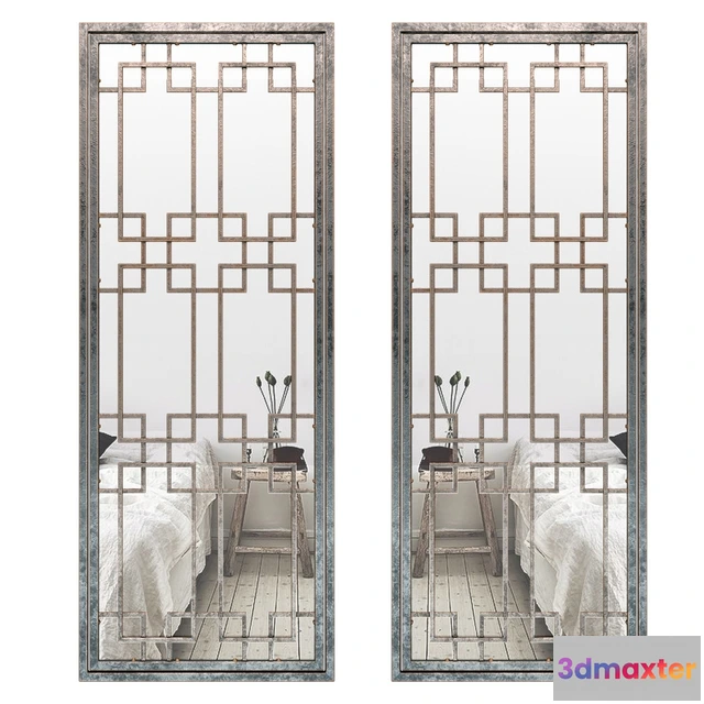 1600646 - decoration - Rectangular wall mirror - Eichholtz Mota 109556 3D Max