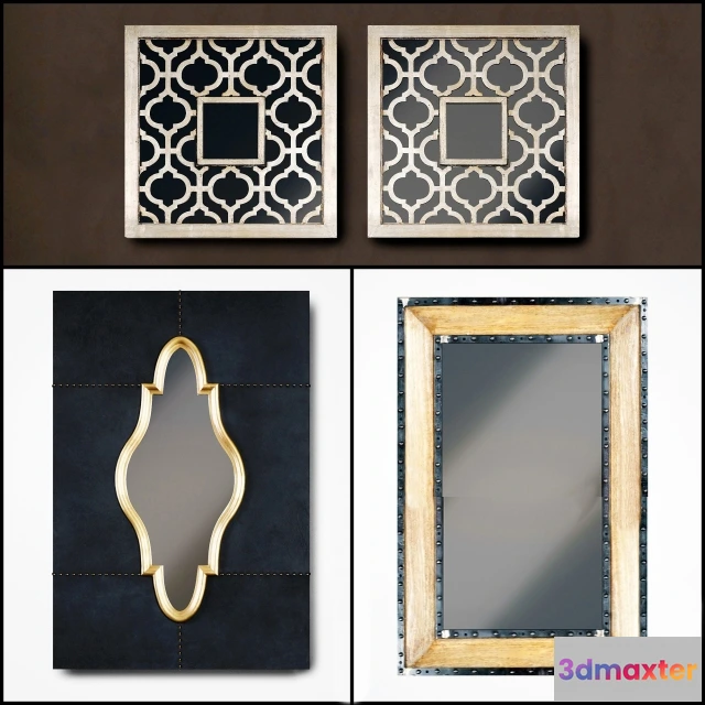 1600654 - decoration - Mirror wall 30 3D Max