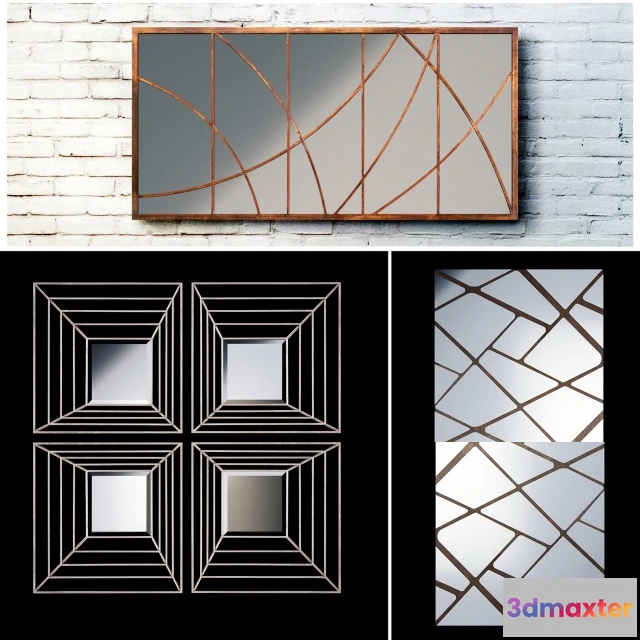 1600660 - decoration - Mirror wall 31 3D Max