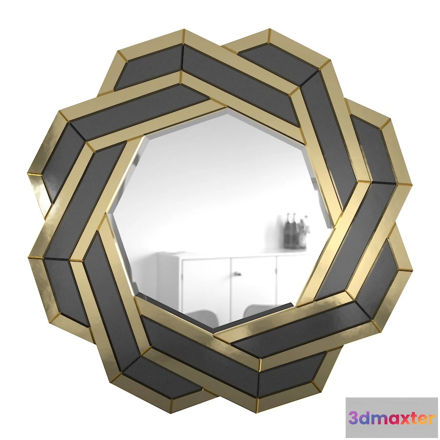 1600704 - decoration - Mirror Eichholtz Mulini 2 3D Max