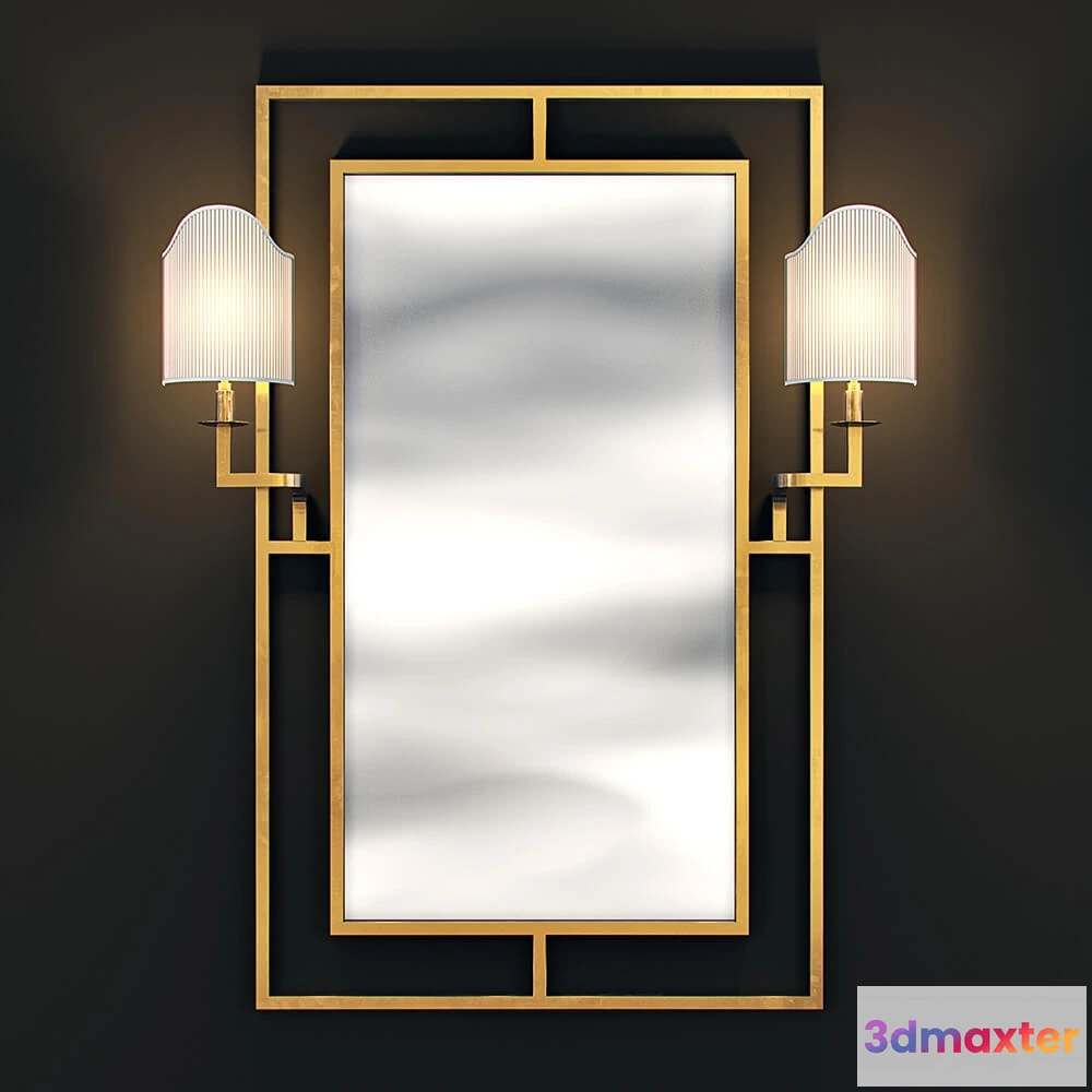 1600708 - decoration - Mirror Astaire Eichholtz 3D Max